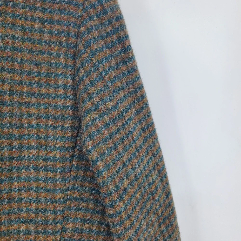 Vintage L.L. Bean Wool Blend‎ Thinsulate Old Money USA Green Plaid Blazer Jacket